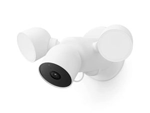 Google Nest Cam مع Floodlight - كاميرا خارجية - كاميرا أمان Floodlight