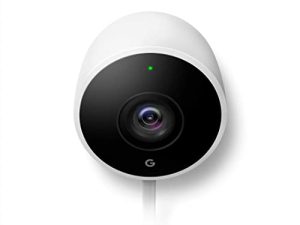 Google Nest Cam Outdoor - الجيل الأول - كاميرا مقاومة للعوامل الجوية - كاميرا مراقبة مع رؤية ليلية - تحكم بهاتفك