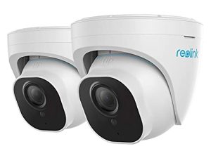 كاميرات REOLINK 4K الخارجية لأمن المنزل ، كاميرا مراقبة IP PoE Dome مع اكتشاف الإنسان / السيارة / الحيوانات الأليفة ، 25 إطارًا في الثانية النهار ، العمل مع المنزل الذكي ، بطاقة Micro SD تصل إلى 256 جيجابايت ، RLC-820A (عبوة من 2)