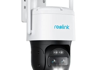 REOLINK 4K 8MP كاميرا أمان خارجية بعدسة مزدوجة ، كاميرا PTZ مع تتبع تلقائي ، 2.4 / 5 جيجاهرتز واكتشاف ذكي للشخص / السيارة ، تكبير هجين 6X ، رؤية ليلية ملونة ، TrackMix WiFi