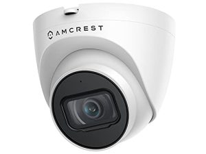 Amcrest 5MP Turret POE Camera، UltraHD Outdoor IP Camera POE with Mic / Audio، 5 Megapixel Security Surve Cameras، 98ft NightVision، 2.8mm Lens (103 ° FOV)، IP67، MicroSD (256GB)، (IP5M-T1179EW)