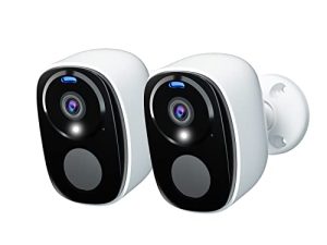 كاميرات مراقبة Rraycom 2Pack لاسلكية خارجية ، كاميرا تعمل بالبطارية 2K للأمن المنزلي ، سحابة / SD (حتى 256 جيجا) ، بدون رسوم شهرية ، كشف الحركة بالذكاء الاصطناعي ، رؤية ليلية ملونة ، صوت ثنائي الاتجاه (BW4)