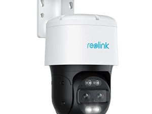 نظام كاميرا الأمن REOLINK 4K PTZ ، كاميرا IP PoE 360 للمنزل مع عدسة مزدوجة ، تتبع تلقائي هجين 6X تكبير ، 355 ° Pan & 90 ° Tilt ، مراقبة خارجية ، إصدار جديد 2022 ، كشف AI ، Trackmix PoE