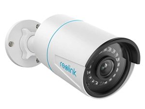 كاميرا REOLINK Security IP خارجية ، كاميرا PoE داخلية 5 ميجابيكسل للمراقبة المنزلية ، اكتشاف الإنسان / السيارة ، رؤية ليلية 100 قدم بالأشعة تحت الحمراء ، العمل مع المنزل الذكي ، بطاقة Micro SD تصل إلى 256 جيجابايت ، RLC-510A