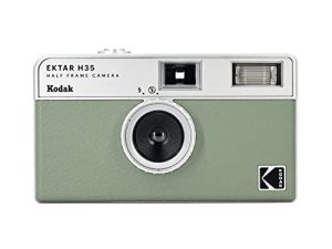 كاميرا KODAK EKTAR H35 فيلم نصف إطار ، 35 مم ، قابلة لإعادة الاستخدام ، خالية من التركيز ، خفيفة الوزن ، سهلة الاستخدام (Sage) (لا يتم تضمين الفيلم وبطارية AAA)