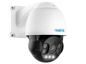 كاميرا REOLINK 4K PTZ الخارجية ، مراقبة أمن الوطن PoE IP ، تتبع تلقائي للتكبير البصري 5X ، 3 قطع من الأضواء الكاشفة للرؤية الليلية الملونة ، حديث ثنائي الاتجاه ، بطاقة SD تصل إلى 256 جيجابايت (غير مدرجة) ، RLC-823A