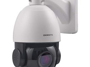 ONWOTE 4K 8MP 20X IP PTZ PoE Security Camera ، ذكي AI للكشف عن المركبات البشرية ، يدعم التتبع التلقائي ، 360 ° Pan 90 ° Tilt 20X Optical Zoom ، 4.7-94mm Motorized Lens ، Auto Cruising ، 262-328ft IR IP66