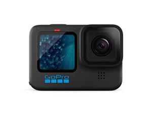 GoPro HERO11 Black - كاميرا أكشن مقاومة للماء مع فيديو 5.3K60 Ultra HD ، صور بدقة 27 ميجابكسل ، مستشعر صور 1 / 1.9 بوصة ، بث مباشر ، كاميرا ويب ، استقرار