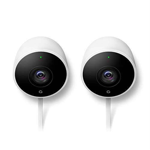 Google Nest Cam Outdoor 2-Pack - الجيل الأول - كاميرا خارجية مقاومة للعوامل الجوية - كاميرا مراقبة مع رؤية ليلية - تحكم بهاتفك Google Nest Cam Outdoor 2-Pack - الجيل الأول - كاميرا خارجية مقاومة للعوامل الجوية - كاميرا مراقبة مع رؤية ليلية - تحكم بهاتفك