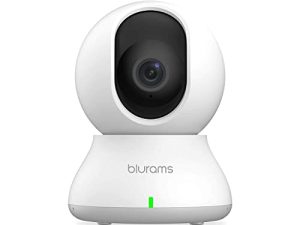 كاميرا أمان blurams ، كاميرا داخلية 2K كاميرا الحيوانات الأليفة 360 درجة للأمن المنزلي مع تتبع الحركة ، تطبيق الهاتف ، صوت ثنائي الاتجاه ، رؤية ليلية بالأشعة تحت الحمراء ، صفارة الإنذار ، تعمل مع Alexa & Google Assistant
