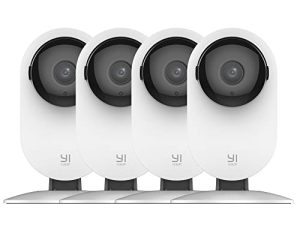 YI 4pc Security Home Camera ، 1080p 2.4G WiFi Smart داخلي مربية IP Cam مع رؤية ليلية ، صوت ثنائي الاتجاه ، اكتشاف الإنسان AI ، تطبيق الهاتف ، Pet Cat Dog Cam - تعمل مع Alexa و Google