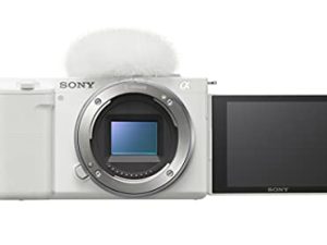 Sony Alpha ZV-E10 - APS-C عدسة قابلة للتبديل كاميرا فيديو مدونة بدون مرآة - أبيض