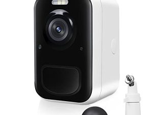 كاميرا مراقبة لاسلكية KppeX خارجية ، 2.4G WiFi 1080P قابلة لإعادة الشحن تعمل بالبطارية مع مستشعر حركة AI ، IP65 مقاوم للماء ، رؤية ليلية ملونة ، صوت ثنائي الاتجاه ، ضوء كشاف ، لأمن المنزل