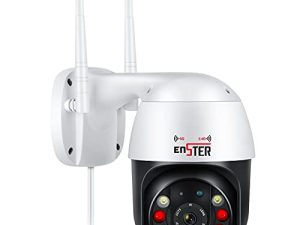 كاميرا إنستر 2.4 / 5 جيجاهرتز واي فاي PTZ IP لأمن المنزل ، كاميرا خارجية 1080P 4X زووم رقمي قابل للإمالة مع ضوء كشاف ، رؤية ليلية ملونة 150FT ، تتبع تلقائي ، صوت ثنائي الاتجاه ، IP66