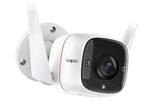 TP-Link Tapo 2K HD Security Camera Outdoor Wired، IP66 Weather، Motion / Person Detection ، تعمل مع Alexa & Google Home ، صفارة مدمجة مع رؤية ليلية ، تخزين بطاقة السحاب / SD ، صوت ثنائي الاتجاه (C310)