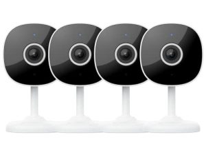 كاميرات داخلية لأمن المنزل 2K ، Galayou Wireless WiFi Camera Baby Monitor مع صوت ثنائي الاتجاه ، كاميرات منزلية مع APP للهاتف ، Smart Siren ، تعمل مع Alexa / Google Home (G7-4PACK)
