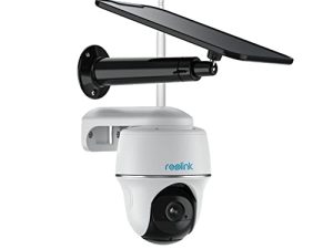 REOLINK Security Camera Wireless Outdoor ، Pan Tilt Solar Powered with 2K Night Vision ، 2.4 / 5 GHz Wi-Fi ، 2-Way Talk ، يعمل مع Alexa / Google Assistant للمراقبة المنزلية ، Argus PT w / Solar Panel