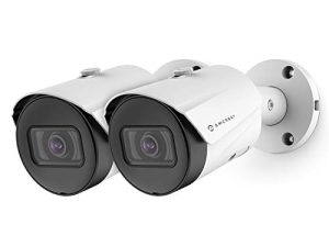 Amcrest 2-Pack UltraHD 5MP Outdoor POE Camera 2592 x 1944p Bullet IP Security Camera، Outdoor IP67 Waterproof، 103 ° FOV، 2.8mm Lens، 98.4ft Night Vision، 5-Megapixel، IP5M-B1186EW-28MM (أبيض)