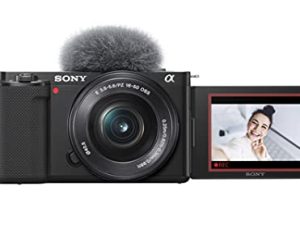 Sony Alpha ZV-E10 - APS-C عدسات قابلة للتبديل كاميرا فيديو مدونة بدون مرآة - أسود