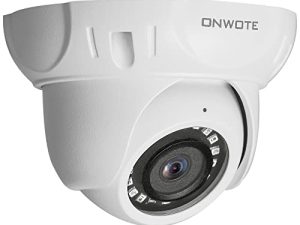 ONWOTE Super HD PoE IP Security Camera مع صوت ، Smart AI Human Detection ، 2592x 1944 5 ميجابكسل ، داخلي / خارجي ، 100 قدم IR ، زاوية رؤية واسعة ، IP66 ، إضافة على الكاميرا