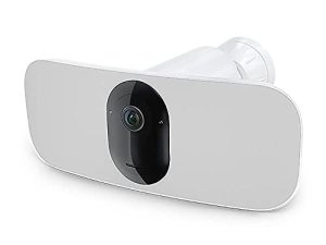 كاميرا Arlo Pro 3 Floodlight - أمان لاسلكي ، فيديو 2K و HDR ، رؤية ليلية ملونة ، صوت ثنائي الاتجاه ، خالي من الأسلاك ، مباشر إلى WiFi بدون محور ، عرض 160 درجة ، يعمل مع Alexa ، أبيض - FB1001
