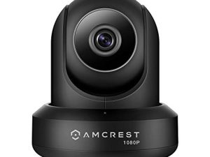 Amcrest ProHD 1080P WiFi 2MP (1920TVL) كاميرا IP لاسلكية للأمان الداخلي / إمالة IP2M-841B (أسود)