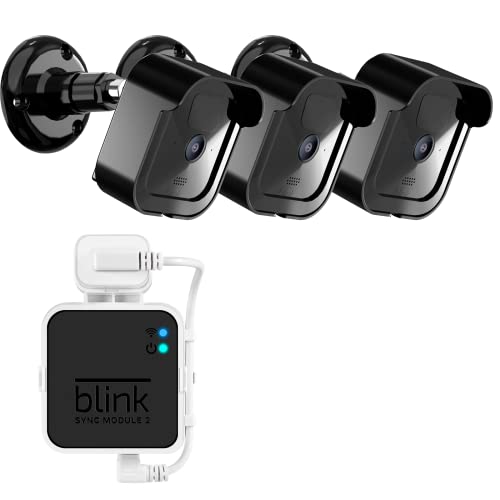 Sonomo Blink Outdoor Camera Wall Mounts 3PCS ، غطاء مبيت واقي مانع لتسرب الماء مع وحدة مزامنة وميض 2 منفذ تركيب لملحقات نظام كاميرا الأمن الداخلي والخارجي (خارجي - أسود) Sonomo Blink Outdoor Camera Wall Mounts 3PCS ، غطاء مبيت واقي مانع لتسرب الماء مع وحدة مزامنة وميض 2 منفذ تركيب لملحقات نظام كاميرا الأمن الداخلي والخارجي (خارجي - أسود)