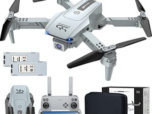 طائرة بدون طيار ScharkSpark للأطفال / البالغين مزودة بكاميرا مزدوجة 2K HD FPV ، طائرات بدون طيار صغيرة RC مع تقلبات ثلاثية الأبعاد / تثبيت الارتفاع / وضع مقطوعة الرأس / صورة شخصية للإيماءات / رحلة نقطة الطريق ، بطاريتان وحقيبة ، هدايا للأولاد والبنات