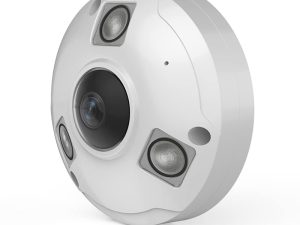كاميرا Vonnision 4K POE IP Fisheye ، ميكروفون. مدخل الصوت ، عدسة 1.7 ملم ، الأشعة تحت الحمراء 49 قدمًا ، WDR ، غلاف معدني ، كاميرا أمان بانورامية داخلية وخارجية IP66 مقاومة للماء (متوافقة مع Hikvision / Dahua NVRs)