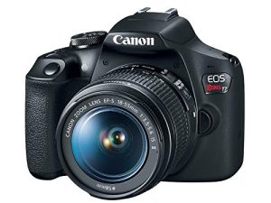 كاميرا كانون EOS Rebel T7 DSLR بعدسة 18-55 مم | واي فاي مدمج | مستشعر سيموس بدقة ٢٤،١ ميجا بكسل | معالج الصور DIGIC 4+ ومقاطع الفيديو عالية الدقة