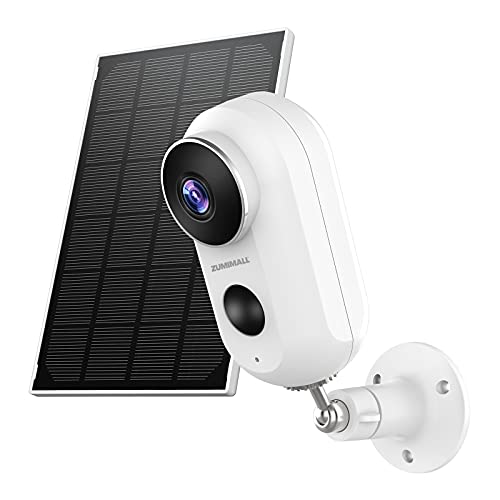 ZUMIMALL 2K Solar Camera Security Outdoor ، تعمل بالطاقة الشمسية بطارية تعمل بالطاقة الشمسية كاميرا مراقبة خارجية FHD لأمن المنزل ، رؤية ليلية ، كشف حركة PIR ، IP66 مقاوم للماء ، 2.4G WiFi ZUMIMALL 2K Solar Camera Security Outdoor ، تعمل بالطاقة الشمسية بطارية تعمل بالطاقة الشمسية كاميرا مراقبة خارجية FHD لأمن المنزل ، رؤية ليلية ، كشف حركة PIR ، IP66 مقاوم للماء ، 2.4G WiFi