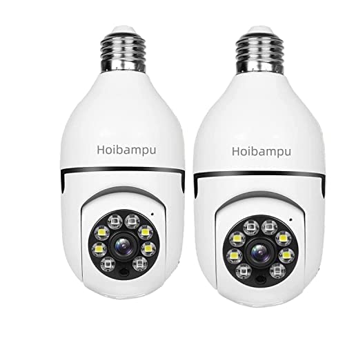 Hoibampu 2PCS 1080P WiFi المقبس ضوء لمبة الأمن في الهواء الطلق كاميرا 360 درجة المقبس في الهواء الطلق كاميرا المصابيح اللاسلكية في الهواء الطلق Blubs الة تصوير Smart Premium Hoibampu 2PCS 1080P WiFi المقبس ضوء لمبة الأمن في الهواء الطلق كاميرا 360 درجة المقبس في الهواء الطلق كاميرا المصابيح اللاسلكية في الهواء الطلق Blubs الة تصوير Smart Premium