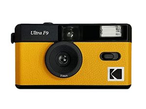 شراء الصور - كاميرا فيلم Kodak F9 قابلة لإعادة الاستخدام مقاس 35 مم ، زاوية عريضة ، بناء في الفلاش ومتوافقة مع اللون السلبي أو الأبيض الأسود (بطارية الفيلم غير مدرجة) من Corex (أصفر)
