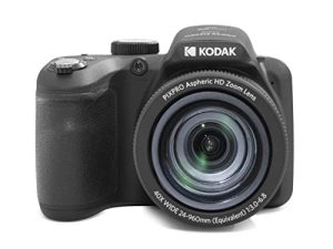 كاميرا KODAK PIXPRO Astro Zoom AZ405-BK الرقمية بدقة 20 ميجابكسل مع زووم بصري 40X بزاوية عرض 24 مم بزاوية عريضة 1080 بكسل و 3 بوصات LCD (أسود)