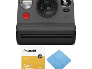 مجموعة كاميرا فورية Polaroid Originals Now Viewfinder i-Type (سوداء) مع فيلم (3 عناصر)