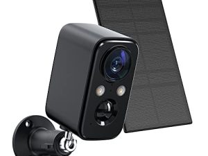 FOAOOD Security Camera Wireless Outdoor with Solar Panel Cameras for Home Security ، كاميرا داخلية مع رؤية ليلية ملونة ، اكتشاف PIR البشري ، محادثة ثنائية الاتجاه ، IP66 مقاوم للماء ، بطاقة SD / التخزين السحابي