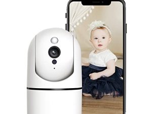 كاميرا داخلية Eazieplus ، كاميرا 1080P للحيوانات الأليفة مع كشف الحركة والصوت ، كاميرا واي فاي بانورامية / إمالة / تكبير / تصغير مع رؤية ليلية ، صوت ثنائي الاتجاه والخدمات السحابية لكاميرا مراقبة الأطفال المنزلية