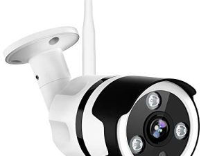 كاميرا مراقبة خارجية ، Netvue 1080P Wifi Bullet Surveillance Camera Two-Way Audio ، IP66 Waterproof ، FHD Night Vision ، Motion Detection ، Home Security Camera Activity Alert ، Cloud Storage ، SD Card