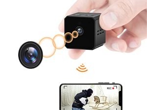 SITABIER Hidden Camera Spy Camera، WiFi Security Nanny Cam، Mini Home Indoor Outdoor Surveillance Cameras with Audio and Video، Wireless Full HD Recorder with Motion Detection and Night Vision