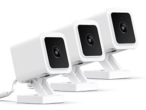 كاميرا Wyze Cam v3 مع رؤية ليلية ملونة ، وكاميرا أمان سلكية داخلية / خارجية بدقة 1080 بكسل عالية الدقة ، وصوت ثنائي الاتجاه ، ومتوافقة مع Alexa ، ومساعد Google ، و IFTTT ، 3 عبوات