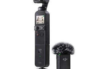 DJI Pocket 2 Creator Combo ، 3 محاور مثبت جيمبال مع كاميرا 4K ، 1 / 1.7 "CMOS ، صورة 64 ميجابكسل ، تتبع الوجه ، YouTube ، Vlog ، كاميرا فيديو محمولة لأجهزة Android و iPhone ، أسود
