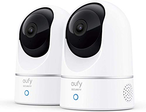 eufy Security Solo IndoorCam P24 2-Cam Kit، 2K Security Indoor Camera Pan & Tilt، Plug-in Camera with Wi-Fi، Human & Pet AI، Voice Assistant Compatibility، Motion Tracking، Homebase غير متوافق eufy Security Solo IndoorCam P24 2-Cam Kit، 2K Security Indoor Camera Pan & Tilt، Plug-in Camera with Wi-Fi، Human & Pet AI، Voice Assistant Compatibility، Motion Tracking، Homebase غير متوافق