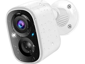 Smmvinnr Security Camera Wireless Outdoor ، كاميرا خارجية لاسلكية ، كاميرات تعمل بالبطارية للأمن المنزلي ، رؤية ليلية ملونة بدقة 1080 بكسل ، التحدث في اتجاهين ، كشف الحركة بالذكاء الاصطناعي ، ضوء كشاف ، IP65 مقاوم للماء