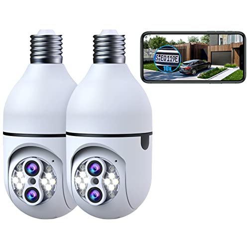 Camcamp ترقية 10xHybrid Zoom Light Bu Lb Security Camera ، كاميرا أمان بمقبس الضوء ، عدسة مزدوجة ، رؤية ليلية ملونة ، 2.4G WiFi ، صفارة الإنذار والضوء ، كاميرا لاسلكية للأمن المنزلي ، عبوتان Camcamp ترقية 10xHybrid Zoom Light Bu Lb Security Camera ، كاميرا أمان بمقبس الضوء ، عدسة مزدوجة ، رؤية ليلية ملونة ، 2.4G WiFi ، صفارة الإنذار والضوء ، كاميرا لاسلكية للأمن المنزلي ، عبوتان
