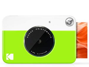 كاميرا الطباعة الفورية الرقمية KODAK المطبوعة - مطبوعات بالألوان الكاملة على ورق صور بخلفية لاصقة من ZINK مقاس 2 × 3 بوصة (أخضر) اطبع الذكريات على الفور