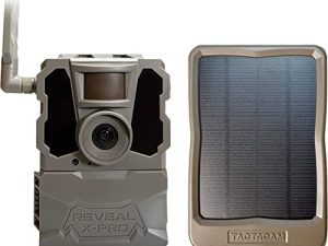 كاميرا TACTACAM Reveal X PRO Cellular Trail ، Verizon و AT&T ، لا توهج ، تتبع GPS مدمج ، شاشة LCD مدمجة ، صور عالية الدقة وفيديو عالي الدقة (X-PRO) تكشف عن لوحة شمسية خارجية