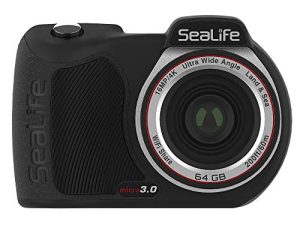كاميرا SeaLife Micro 3.0 64 جيجابايت ، 16 ميجابكسل ، 4K تحت الماء للتصوير الفوتوغرافي والفيديو تحت الماء ، سهولة الإعداد ، النقل اللاسلكي ؛ يشمل الجراب ، حزام المعصم