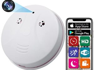 ZXWDDP Spy Camera Hidden Camera Detector ، WiFi Smoke Dety Camera with HD 1080p Home Security Office Surveillance Camera لحماية أطفالك وكبار السن والحيوانات الأليفة