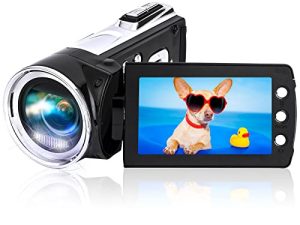Heegomn Video Camera Camcorder FHD 1080P 30FPS 24.0MP Digital Camcorder Recorder for YouTube TikTok 2.7 Inch 270 درجة دوران شاشة كاميرات فيديو مدونات للأطفال والمراهقين والطلاب والمبتدئين والشيوخ