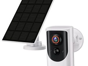 EKEN Security Camera Wireless Outdoor ، كاميرا الأمن الشمسية لأمن المنزل ، 1080P HD ، كشف الحركة الذكية ، التحدث في اتجاهين ، الرؤية الليلية ، التخزين السحابي ، مقاومة الطقس IP65